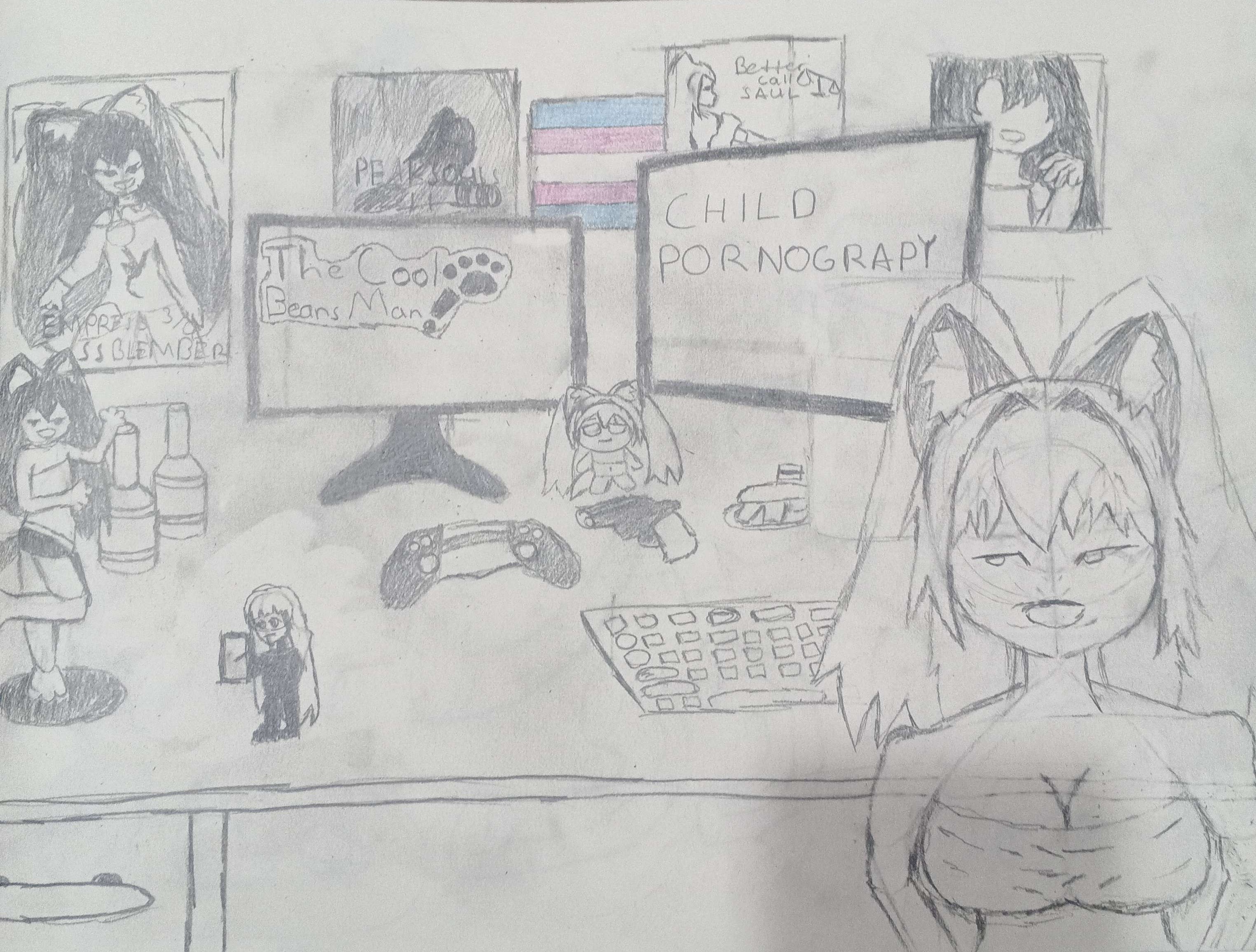 Art by Catten, tagged Beans
