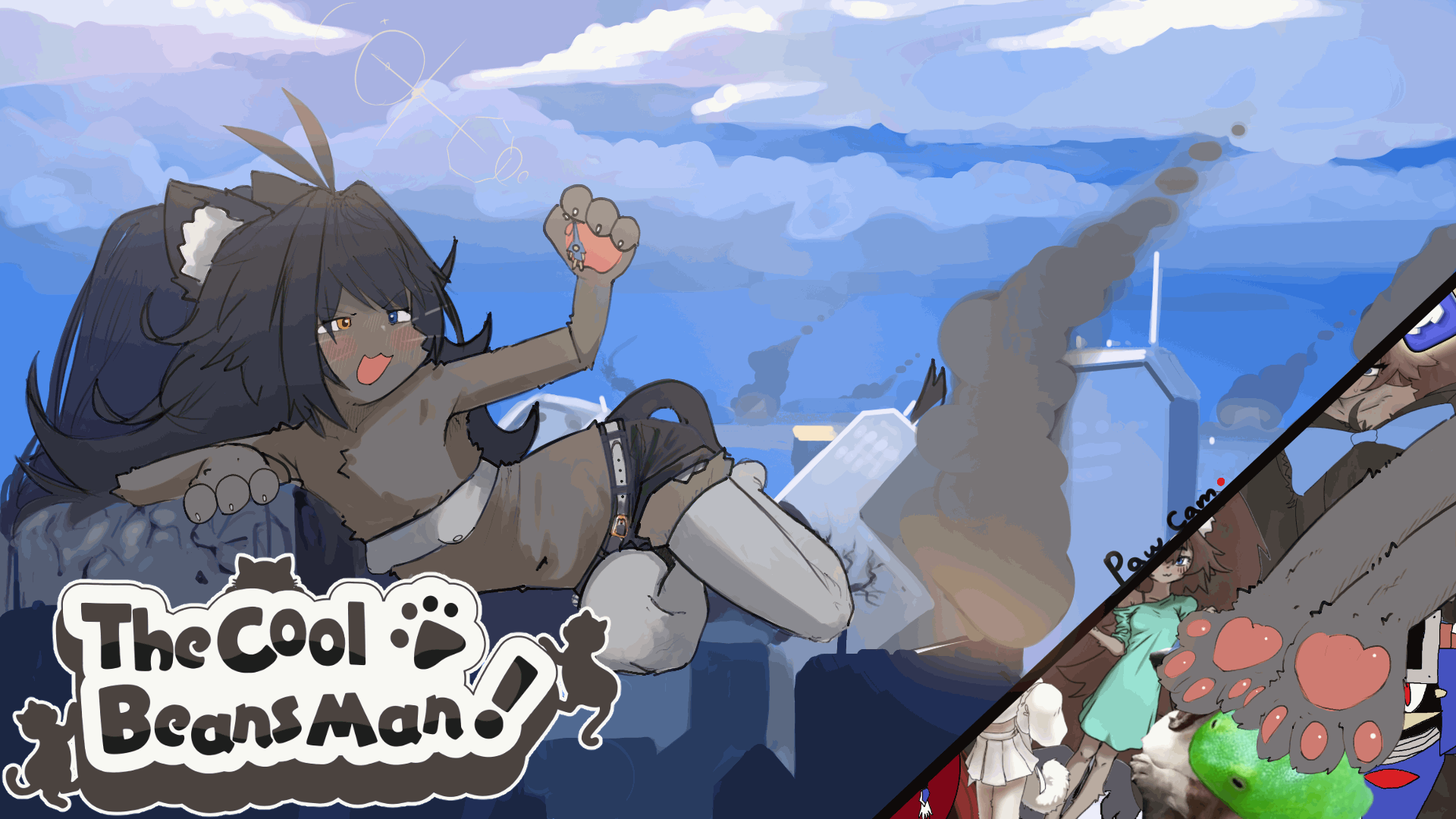 Art by ManaPointBasic, tagged Beans, animated, giantess