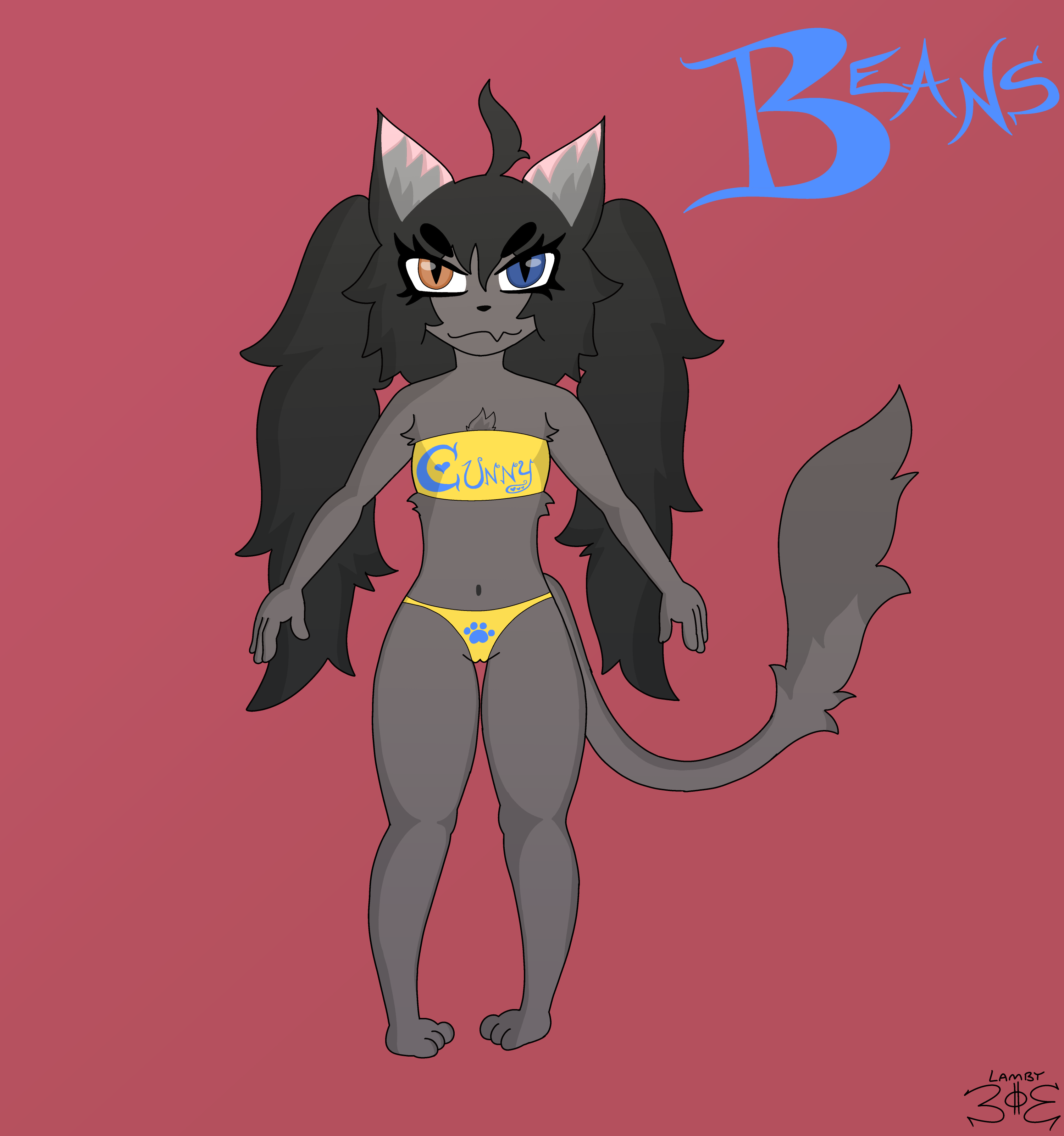 Art by Lamby303, tagged Beans, cunny