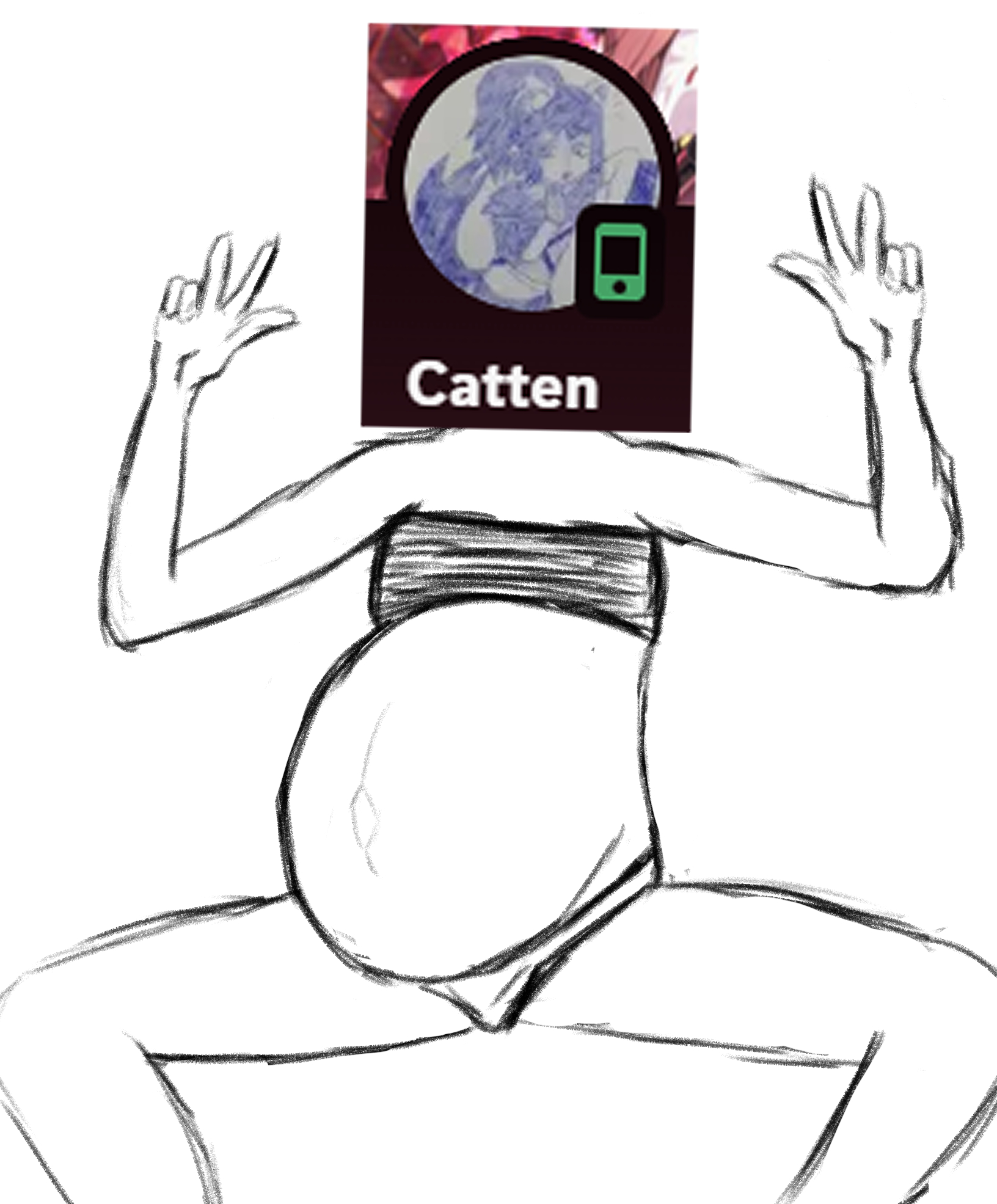 Art by Max Tsuqoi, tagged beaner, character:Catten, pregnant
